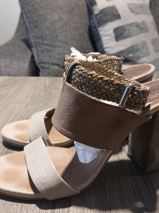 Brunello Cucinelli Shoes - Brunello Cucinelli Braided Leather Block Heel Sandals Size 41 / US 11